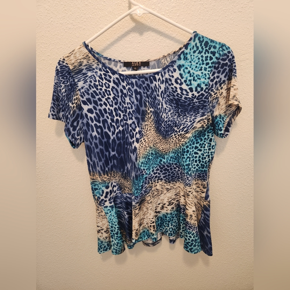 Womens Alex Marie Lightweight Blouse Top Large